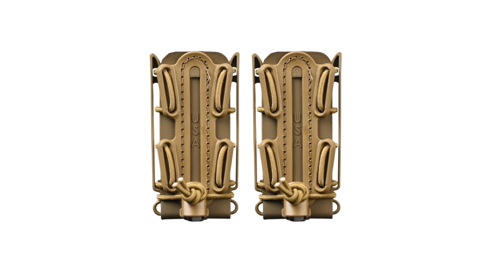 G-Code Soft Shell Scorpion Pistol Magazine Carrier Pack of 2, Tall, P1/P2/P3 Molle and Belt Mounts, Ambidextrious, Tan On Tan, Tan Frame/Tan Shell, Tall, SS-P1-2PK-123-TNTN