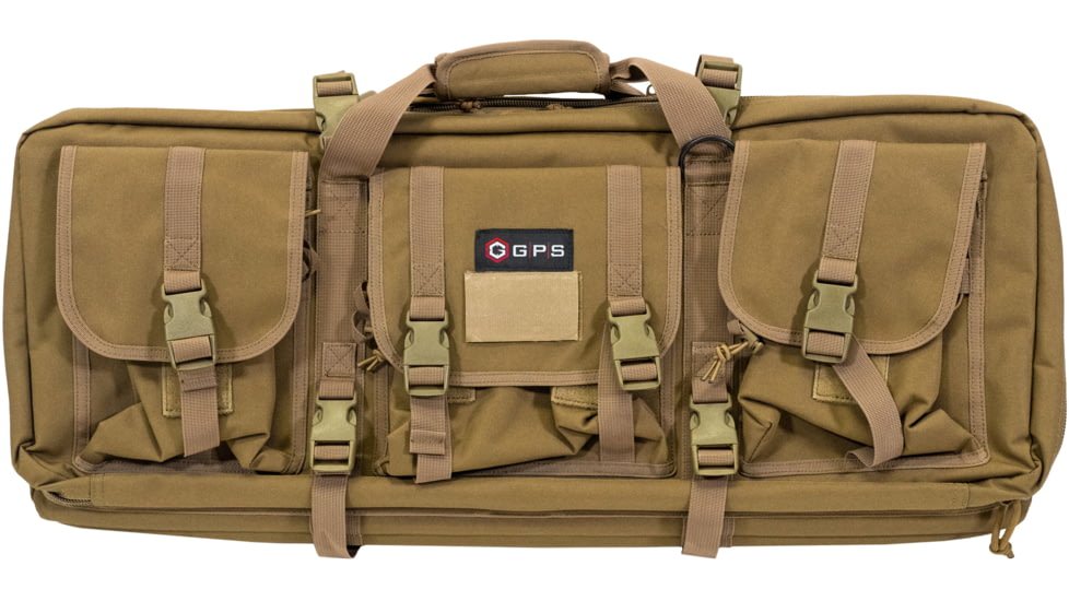 GPS Double Rifle Case Flat Dark Earth 600D Polyester 28 L X 1, DRC28-FDE
