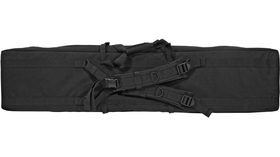 GPS Double Rifle Case Black 600D Polyester 55 L X 12.75 H X 9 W, DRC55
