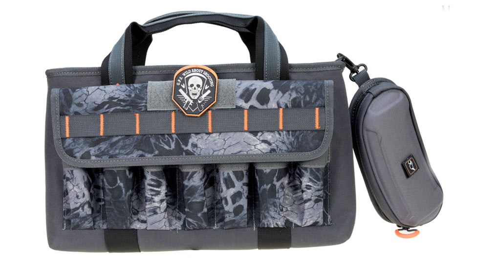 G*Outdoors GPS-1409PCPM Quad Pistol Range Bag With Mag Storage 4 Handguns Tan