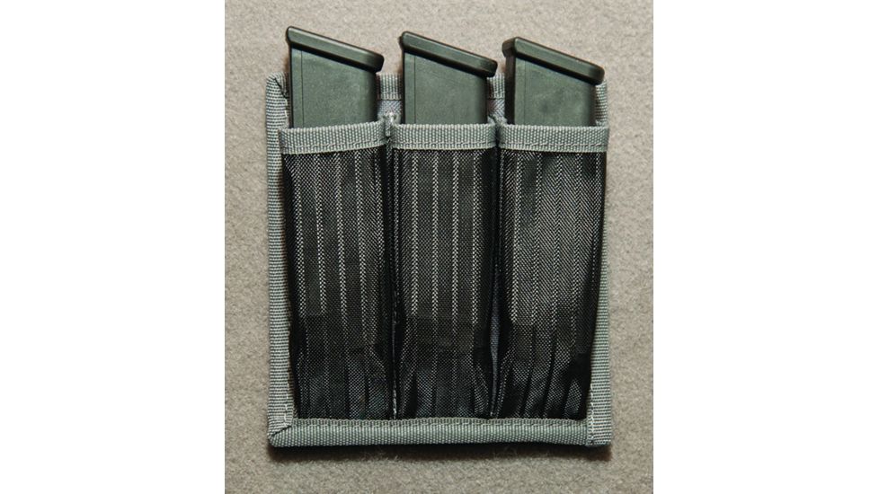 GPS Tactical Magazine Holder w/ Velcro Back - Holds 3 GPS-205CL3