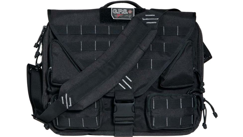GPS Tactical Padded Briefcase with Handgun Holster, Black GPS-T1350BCB