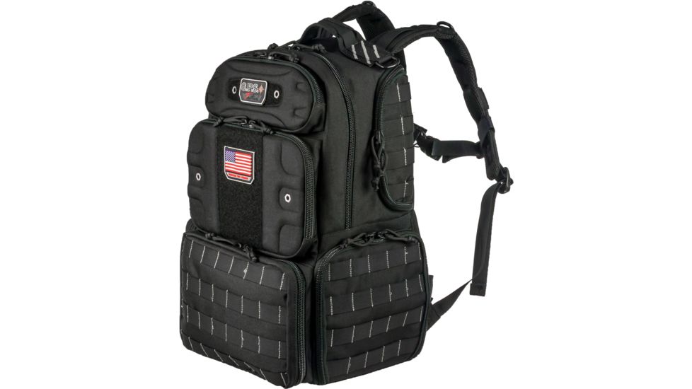 GPS Tall Tactical Range Backpack, Black, GPS-T1913BPB