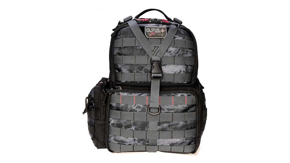 GPS Tall Tactical Range Backpack, Holds 3 Handguns, Prym1 Blackout, GPS-T1612BPPMB