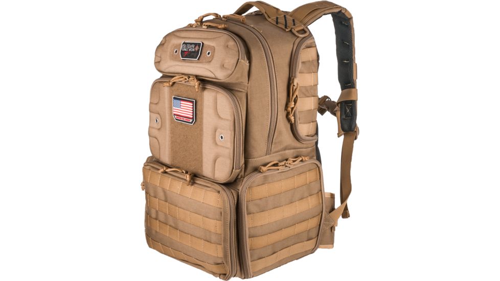 GPS Tall Tactical Range Backpack, Tan, GPS-T1913BPT