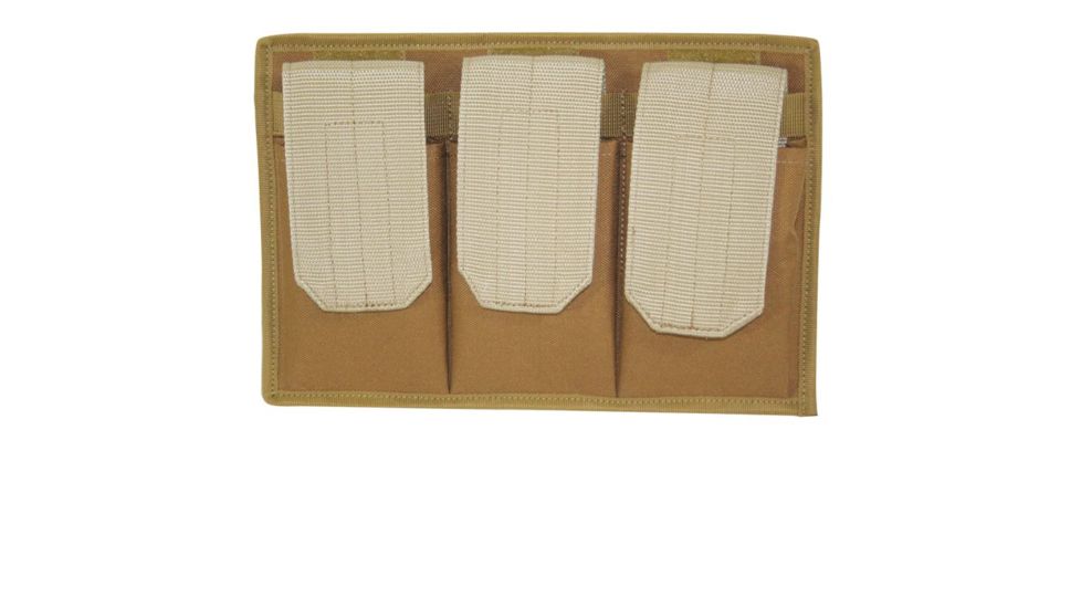 Galati Gear 3 Pocket Rifle Mag Pouch with Velcro Back, Coyote Brown, SQMP340CB