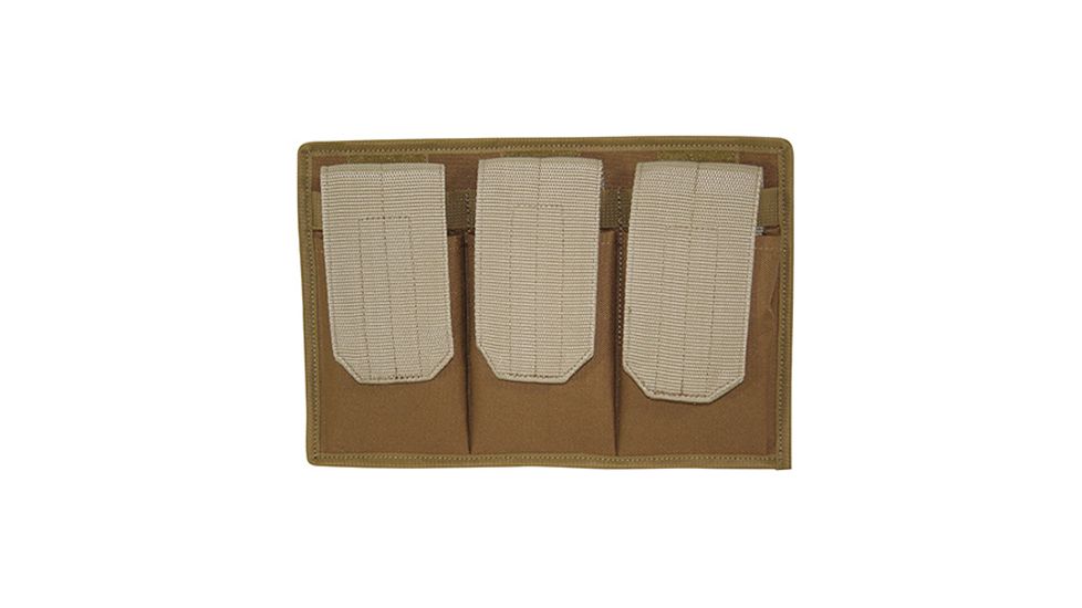 Galati Gear 3 Pocket Rifle Mag Pouch with Velcro Back, Coyote Brown, SQMP340CB
