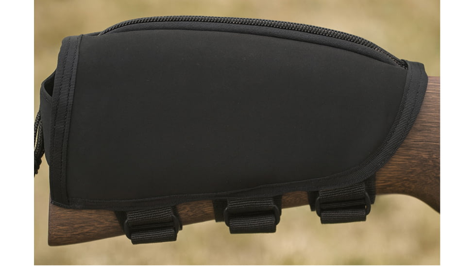 Galati Gear Buttstock Ammo Pouch w/Cheekrest, Black, One Size, GL500B