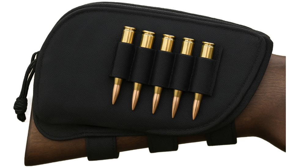 Galati Gear Buttstock Ammo Pouch w/Cheekrest, Black, One Size, GL500B