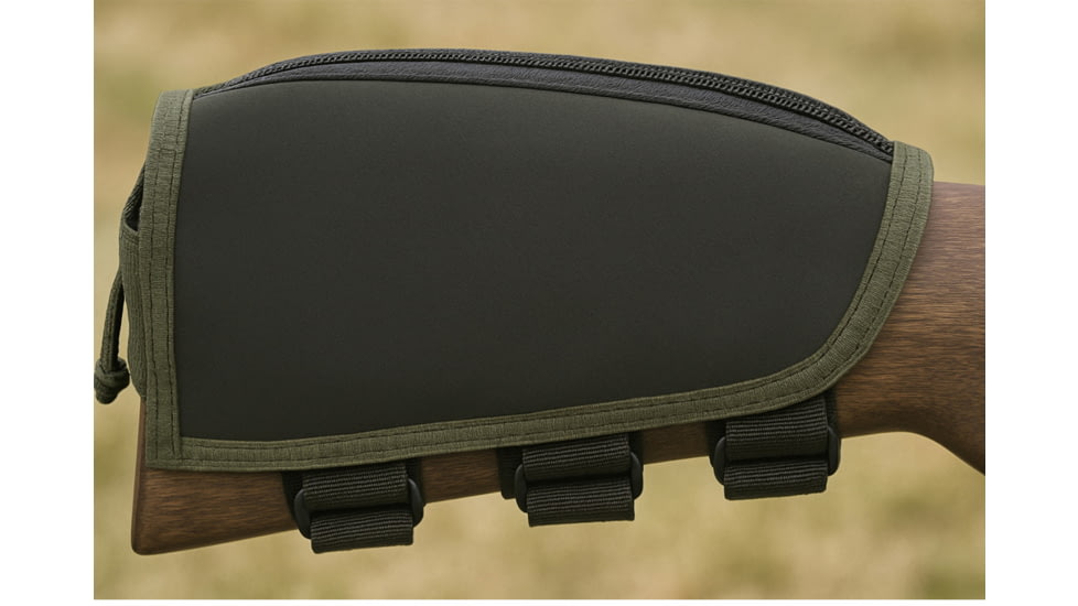 Galati Gear Buttstock Ammo Pouch w/Cheekrest, Green, One Size, GL500G