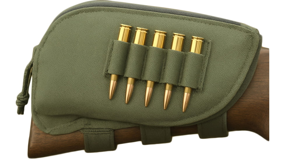 Galati Gear Buttstock Ammo Pouch w/Cheekrest, Green, One Size, GL500G