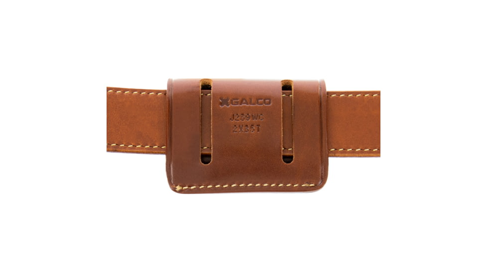 Galco 2X2X2 Ammo Carrier 2.0, Caliber .44 Magnum / Special, Caliber .45 Colt, Charter Arms Bulldog Pug .44 2 1/2in, Colt .44 Saa 4 3/4in, Taurus Raging Hunter 8 3/8in W/Scope, Ambidextrous Hand, Tan, 2X2-44