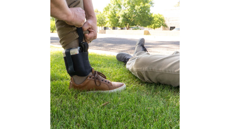Galco Ankle Safe 3.0 Holster, Smith &amp; Wesson M&amp;P M2.0 4.25in, Ambidextrous, Black - AS3B
