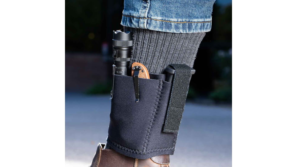 Galco Ankle Safe 3.0 Holster, Smith &amp; Wesson M&amp;P M2.0 4.25in, Ambidextrous, Black - AS3B