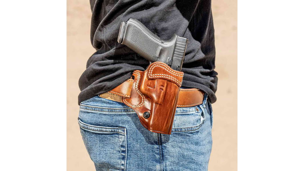 Galco Avenger Belt Holster, Glock 26 W/Wo Red Dot, Glock 27 W/Wo Red Dot, Glock 33 W/Wo Red Dot, Right Hand, Tan, AV286R