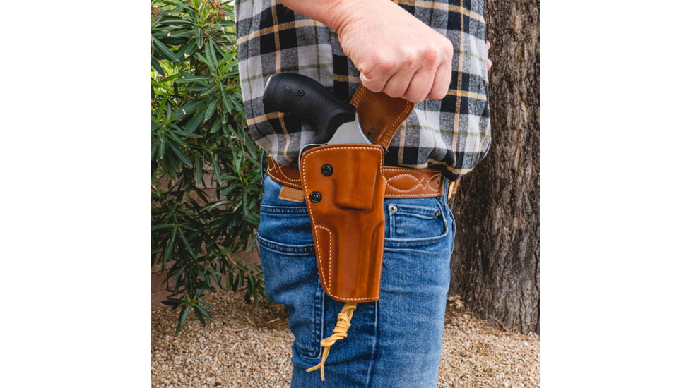 Galco Big Iron Belt Holster, Colt Anaconda 6in, Smith &amp; Wesson N Frame M27/28 6in, Smith &amp; Wesson N Frame M29/629 6 1/2in, Smith &amp; Wesson N Frame M29/629 6in, Right, Tan, BI128