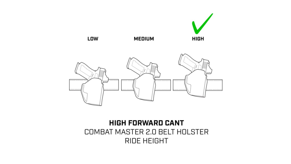 Galco Combat Master 2.0 Premium Steerhide SIG Sauer P365 XL, SIG Sauer P365 XL Spectre Comp OWB Belt Holster