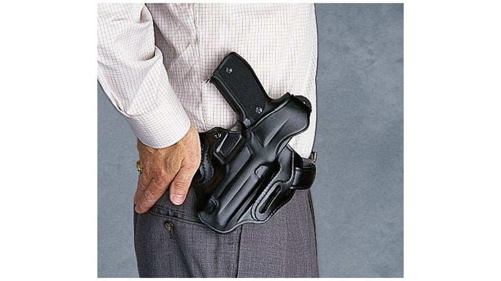 Galco Cop 3 Slot Leather Holster - Left Hand - Black CTS161B