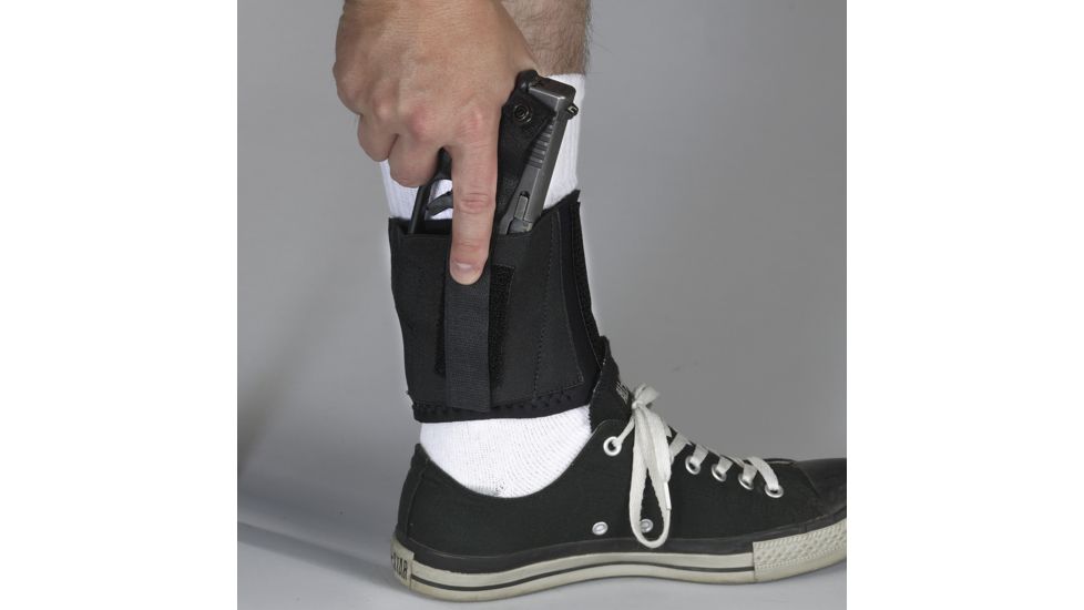 Galco Cop North American Arms Guardian Ankle Band, .380, Left, Black, CAB3XS