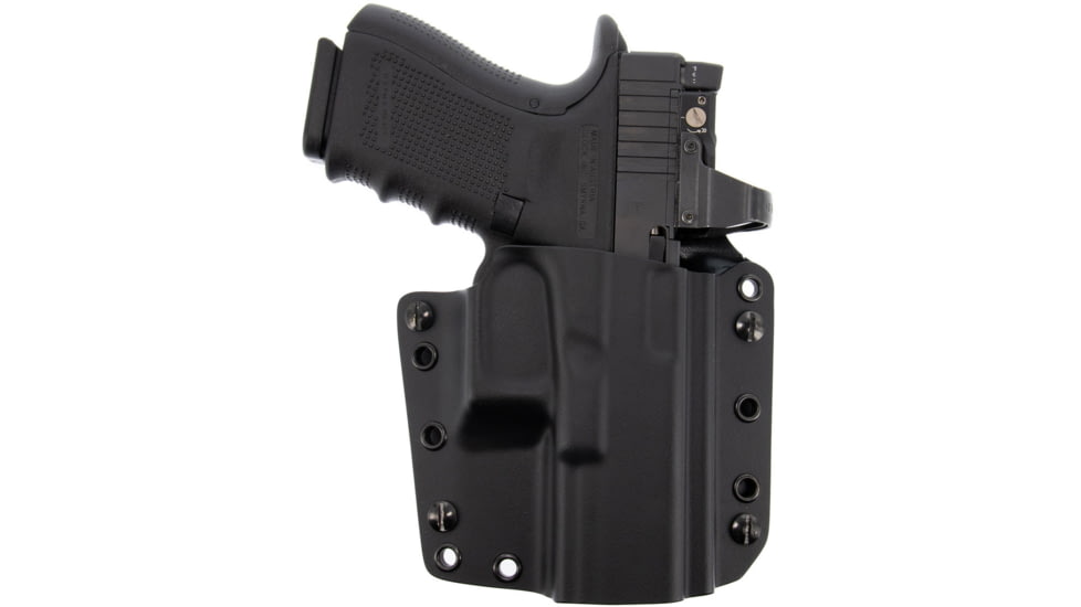 Galco Corvus Belt/IWB Kydex Holster, Smith &amp; Wesson M&amp;P Subcompact, Right, Black, CVS474RB