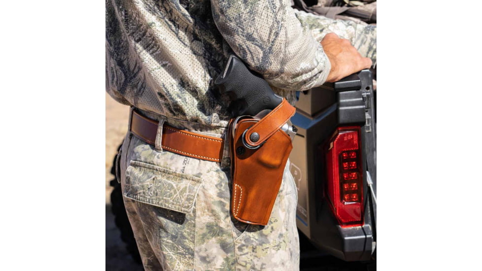 Galco Dao Strongside/Crossdraw Belt Holster, Colt King Cobra 4 1/4in, Right Hand, Tan, DAO370