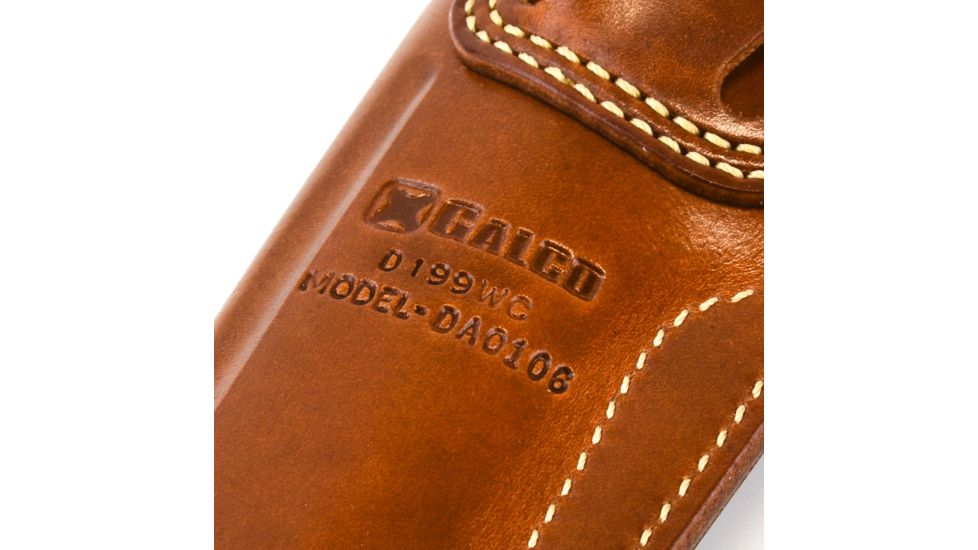 Galco DAO Strongside/Crossdraw Belt Holster, S&amp;W/Colt/Ruger 6in Revolver, Right Hand, Plain, Tan, DAO106