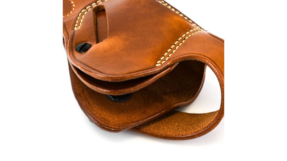 Galco DAO Strongside/Crossdraw Belt Holster, S&amp;W/Colt/Ruger 6in Revolver, Right Hand, Plain, Tan, DAO106