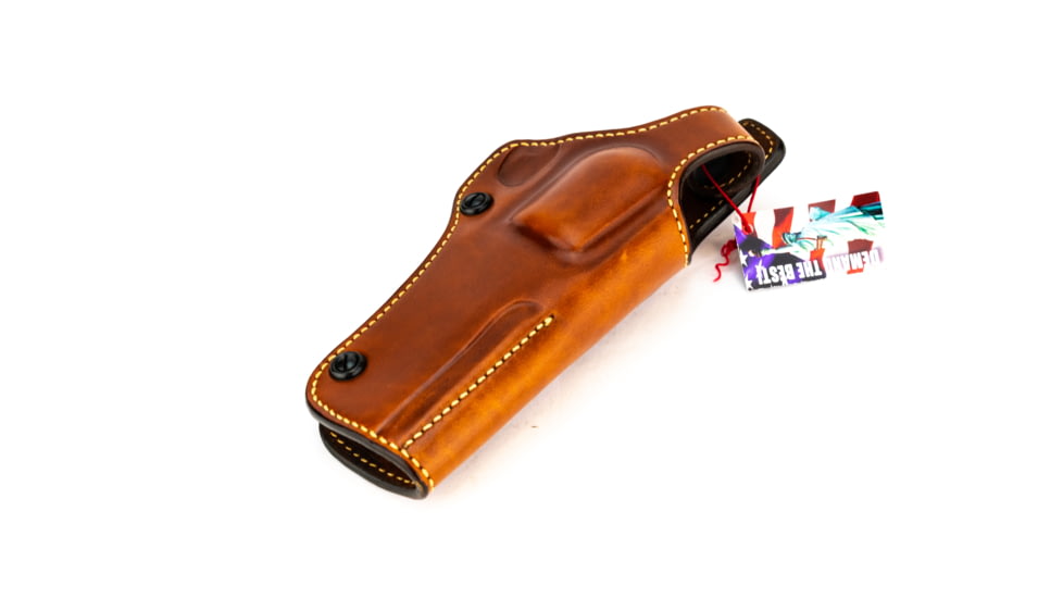 Galco Phoenix Strongside/Crossdraw Leather Belt Holster, S&amp;W 27/28/29/327/329/629 N-Frame Revolver 4in, Tan, PHX126