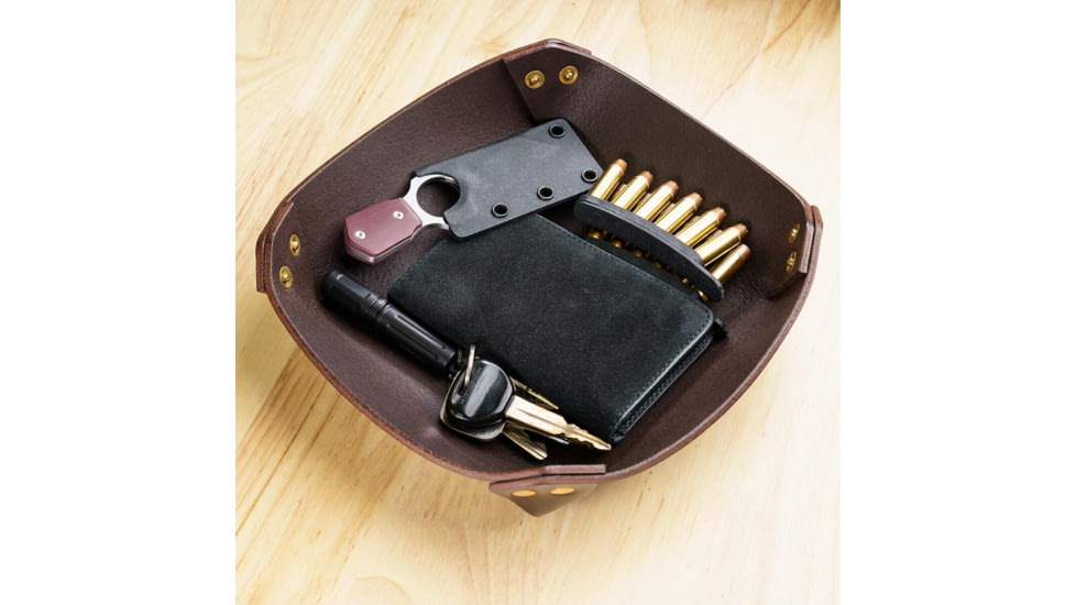 Galco EDC Square Valet Tray, Dark Havana, LT826DH