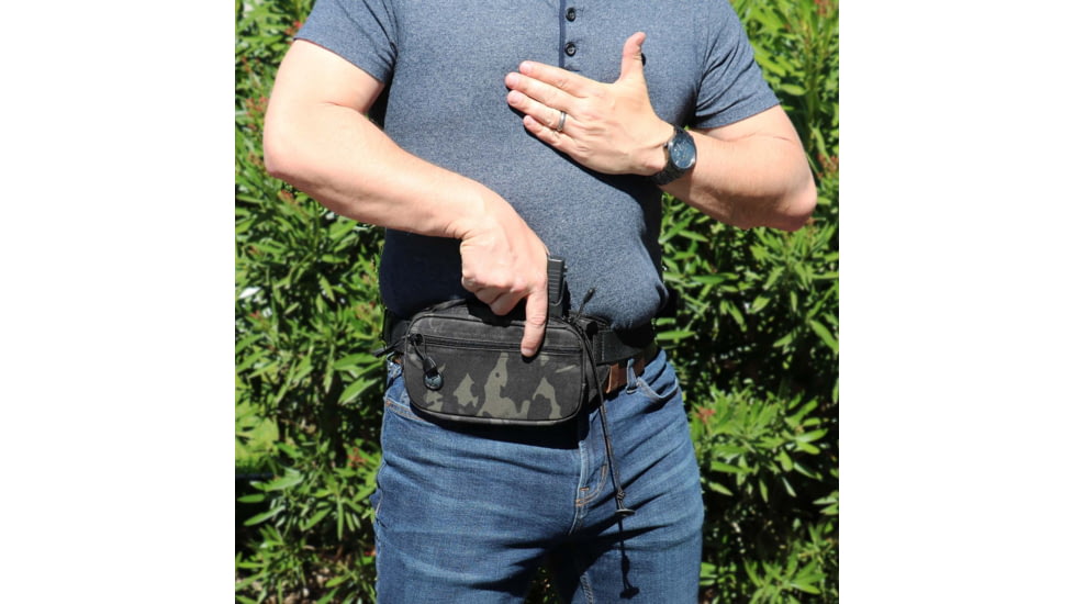 Galco Fastrax Pac Compact Multicam Waistpack for Beretta APX Compact, Ambidextrous, Multicam Black, FTPRMBC