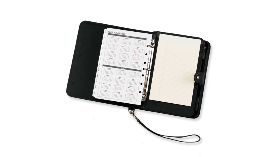 Galco Hidden Agenda Concealed Leather Gun Case w/ Day Planner - Ambidextrous, Black, Fits Multiple Firearms HAGBLK