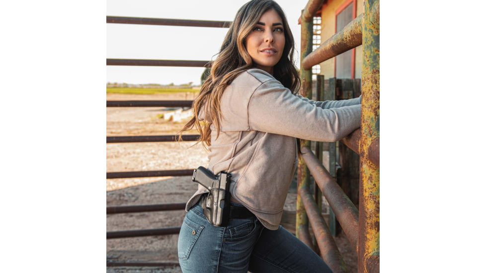 Galco Hornet Strongside/Crossdraw Belt Holster, Glock 48 No Rail, Glock 48 Mos No Red Dot, Glock 48 Mos W/Red Dot, Glock 48 W/Wo Red Dot No Rail, Smith &amp; Wesson Equalizer, Right Hand, Black, HT834RB