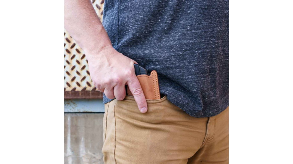 Galco Horsehide Front Pocket Holster, Glock 43/43X/43X MOS, Right Hand, Natural, PH800