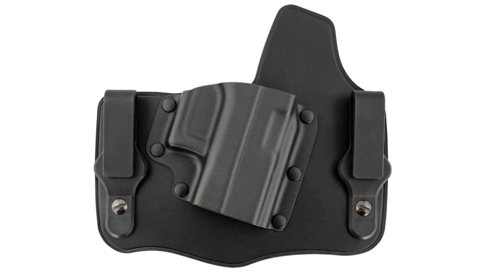 Galco Kingtuk Classic IWB Leather Holster, Glock 43/43x, Right, UniClip/Stealth Clip, Black, KC800RB