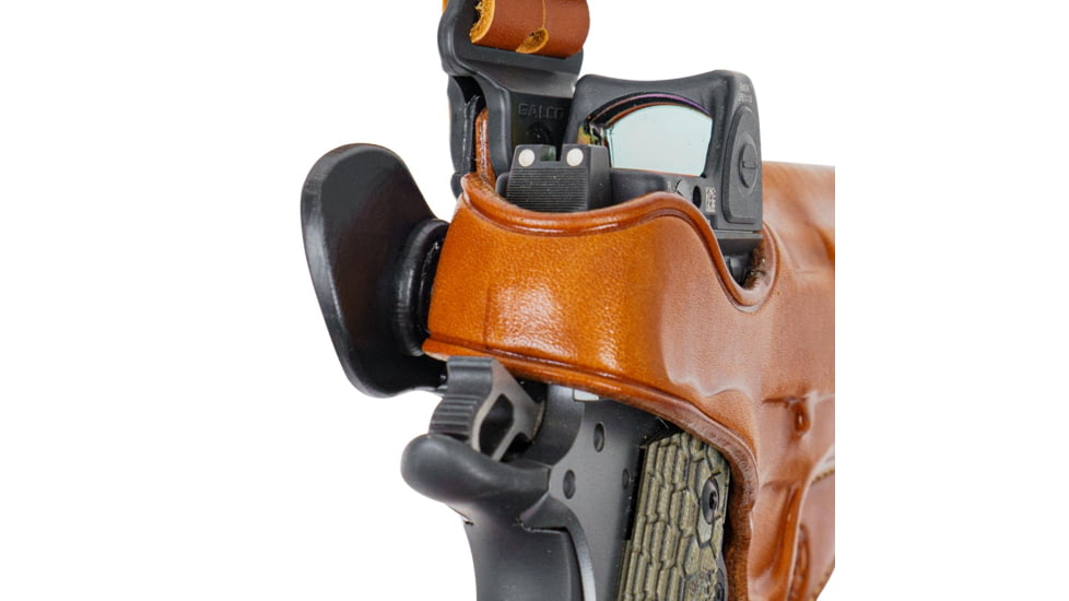 Galco Masterbilt Slabside Perfection Shoulder System Stow-N-Go IWB Holster, Leather, COLT 3 1/2in, Tan, SP212R