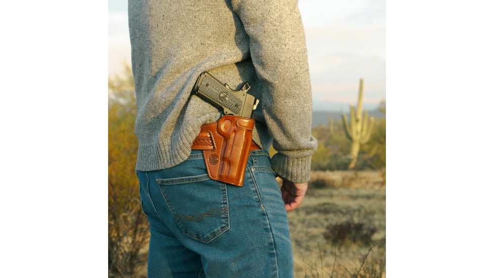Galco Thunderclap Belt Holster, Colt 5in 1911, Kimber 5in 1911, Ruger Sr1911 5in, Smith &amp; Wesson Sw1911 5in, Springfield 5in 1911, Taurus Pt1911 5in No Rail, Wilson Combat 5in 1911, Right Hand, Black, TC212B