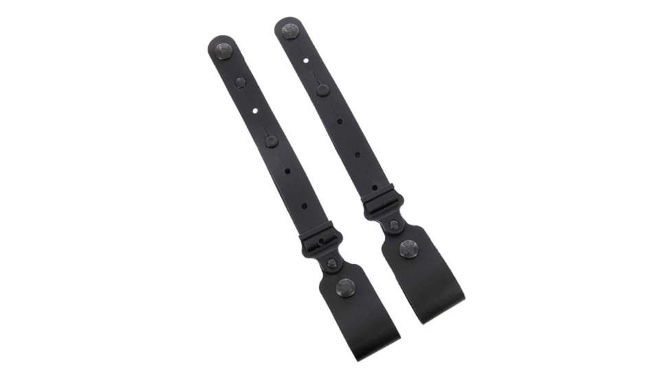 Galco Horizontal Shoulder System Tie Down Set 2.0 Full Grain Leather, Ambidextrous Hand, Black, MC2TDB
