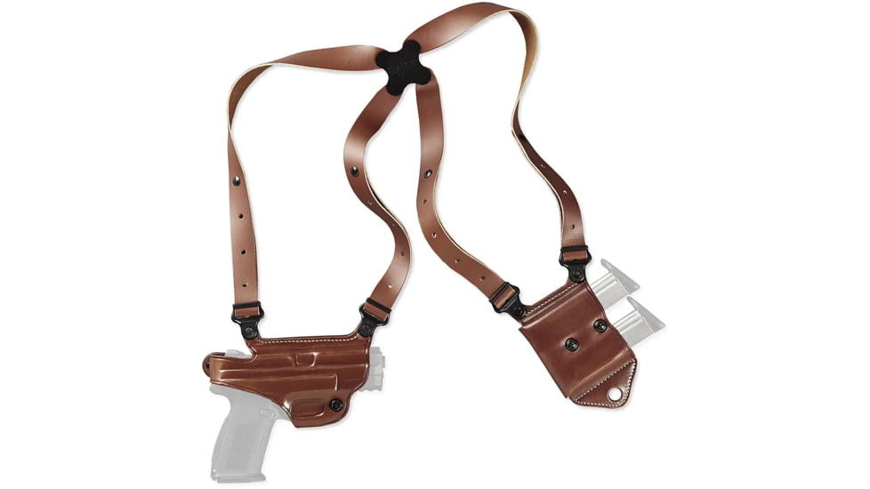 Galco Miami Classic II Shoulder System Tan Full Grain Leather, P365XL, Right Hand, Tan, MCII870