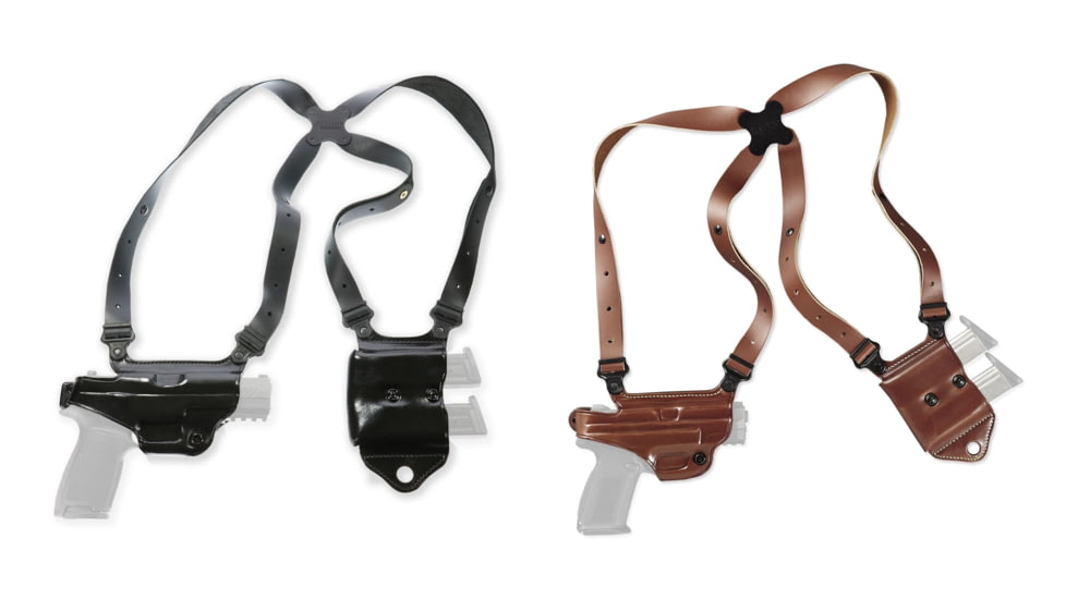 Galco Miami Classic 11 Shoulder System, Black, Tan
