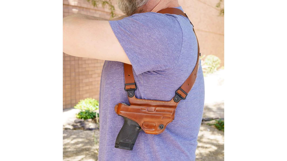 Galco Miami Classic II Shoulder System Autos Leather, SIG-SAUER P365 FUSE, Right, Tan, MCII894R