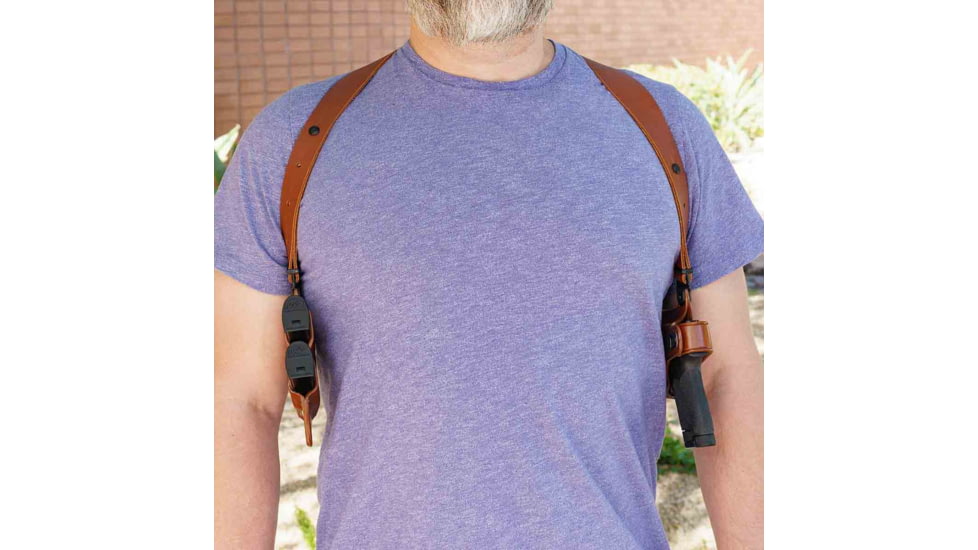 Galco Miami Classic II Shoulder System Autos Leather, SIG-SAUER P365 FUSE, Right, Tan, MCII894R