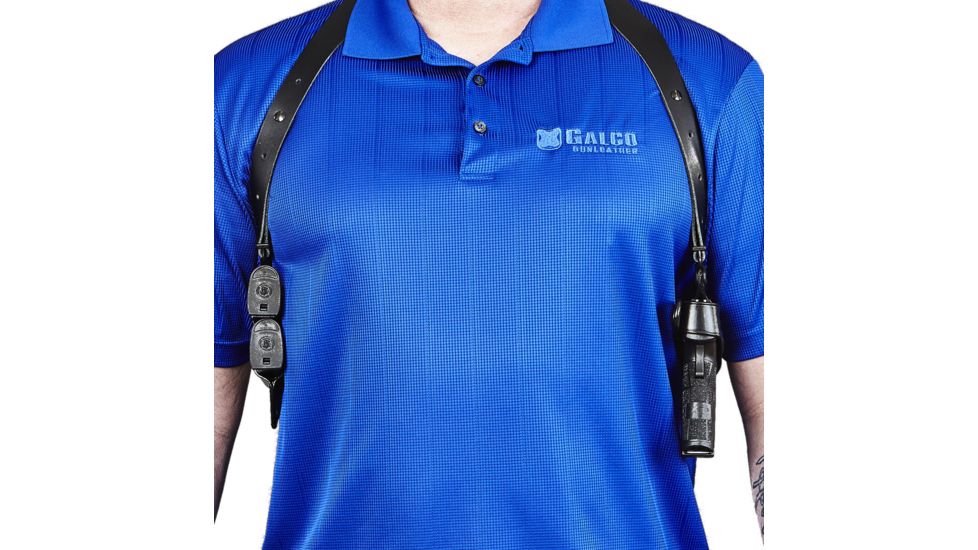 Galco Miami Classic II Shoulder System - Right Hand - Black MCII250B