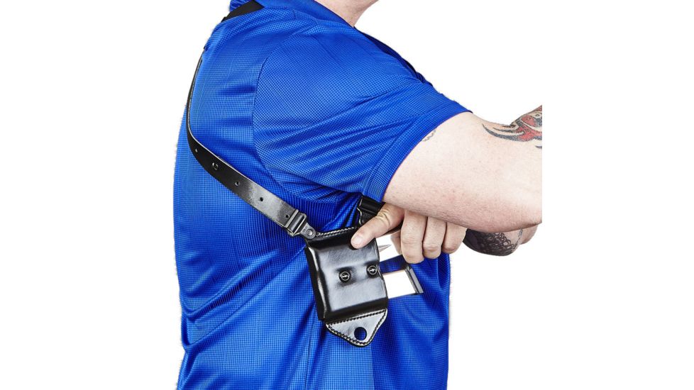 Galco Miami Classic II Shoulder System - Right Hand - Black MCII250B