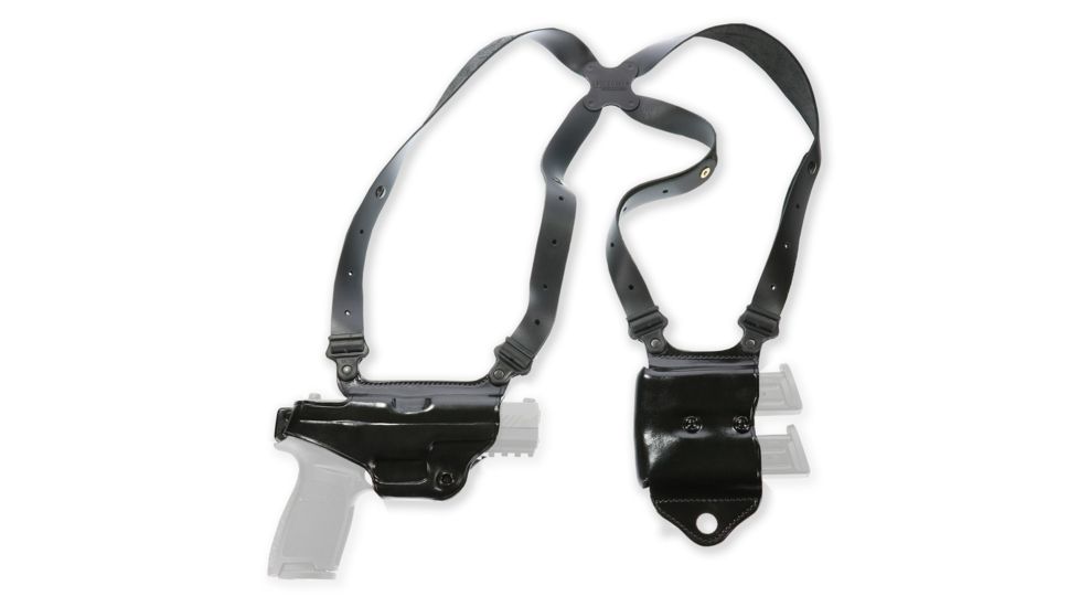 Galco Miami Classic II Shoulder System - Right Hand - Black MCII250B