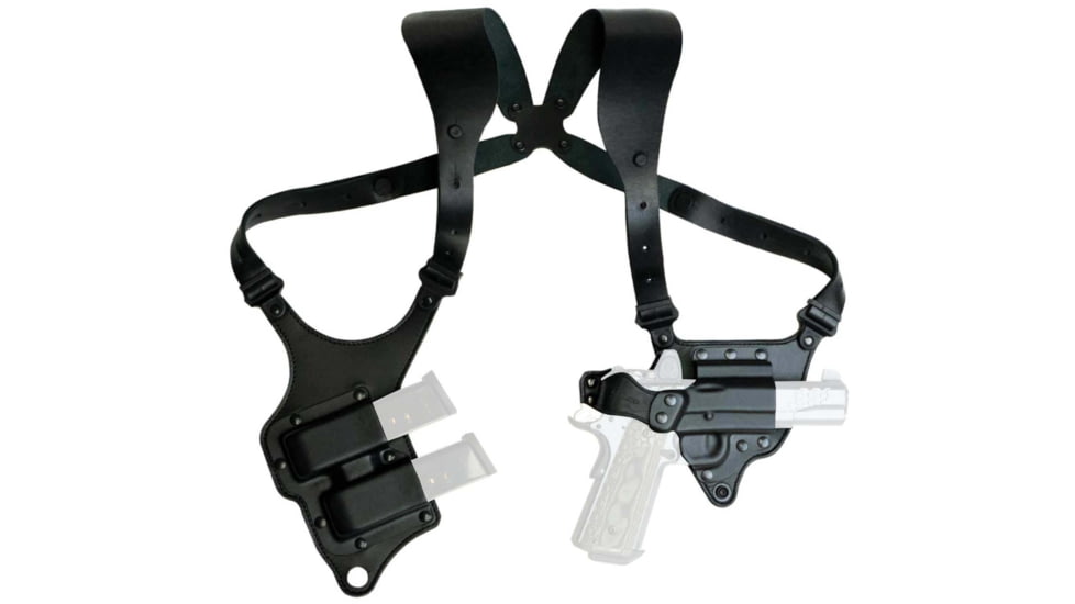 Galco Parabellum 2.0 Shoulder System, Glock 17 Gen 1-5, Glock 17 w/wo red dot, Glock 19 Gen 1-5, Glock 19 w/wo red dot, Glock 19X, Glock 22 Gen 2-4, Glock 22 Gen 2-4 w/wo red dot, Right Hand, Black, PB2-224RB