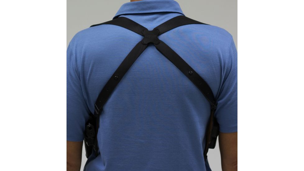 EDEMO Galco Parabellum Shoulder System, Right Hand, Glock 17/19/22/23/26/27/31/32/33, Black, Leather, PB224B, EDEMO2