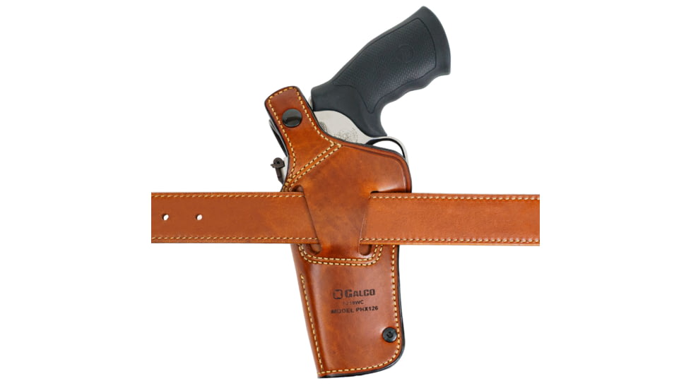 Galco Phoenix Strongside/Crossdraw Leather Belt Holster, Taurus Judge 3In 2 1/2In Cyl, Right Hand, Tan, PHX196