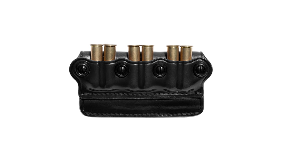 Galco Pick Six Ammo Carrier, Caliber .44 Magnum / Special, Taurus Raging Hunter 8 3/8in W/Scope, Ambidextrous Hand, Black, PS44B