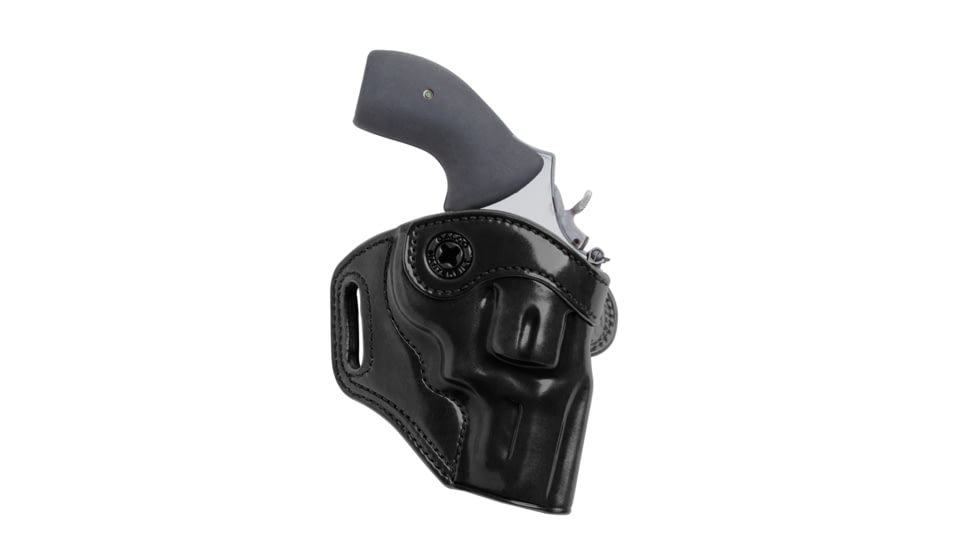 Galco Revenger Belt Holster, Smith &amp; Wesson K Frame M19 2 1/2in, Smith &amp; Wesson K Frame M66 2 1/2in, Right Hand, Black, REV112B