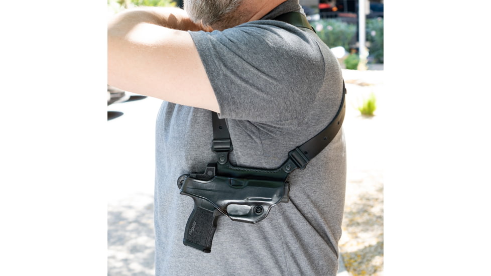 Galco S3H Shoulder Leather Holster Component - Right Hand - Black 248B